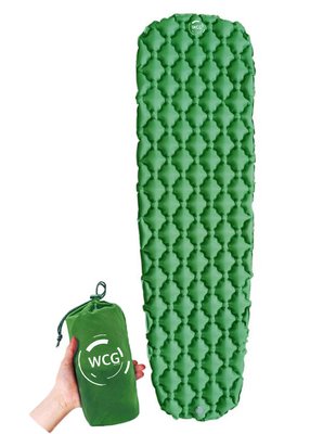 Надувний карімат похідний, туристичний WCG для кемпінгу (зелений) m05(g) фото