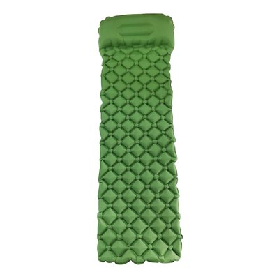 Надувний карімат з помпою похідний, туристичний WCG для кемпінгу (зелений) m04(g) фото